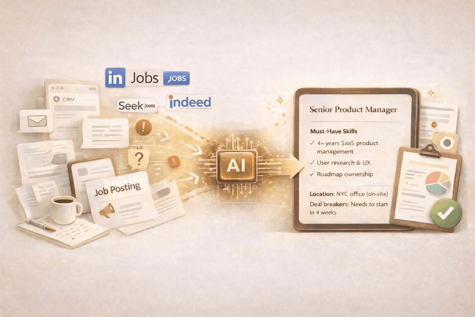 Job intake and role structuring illustration